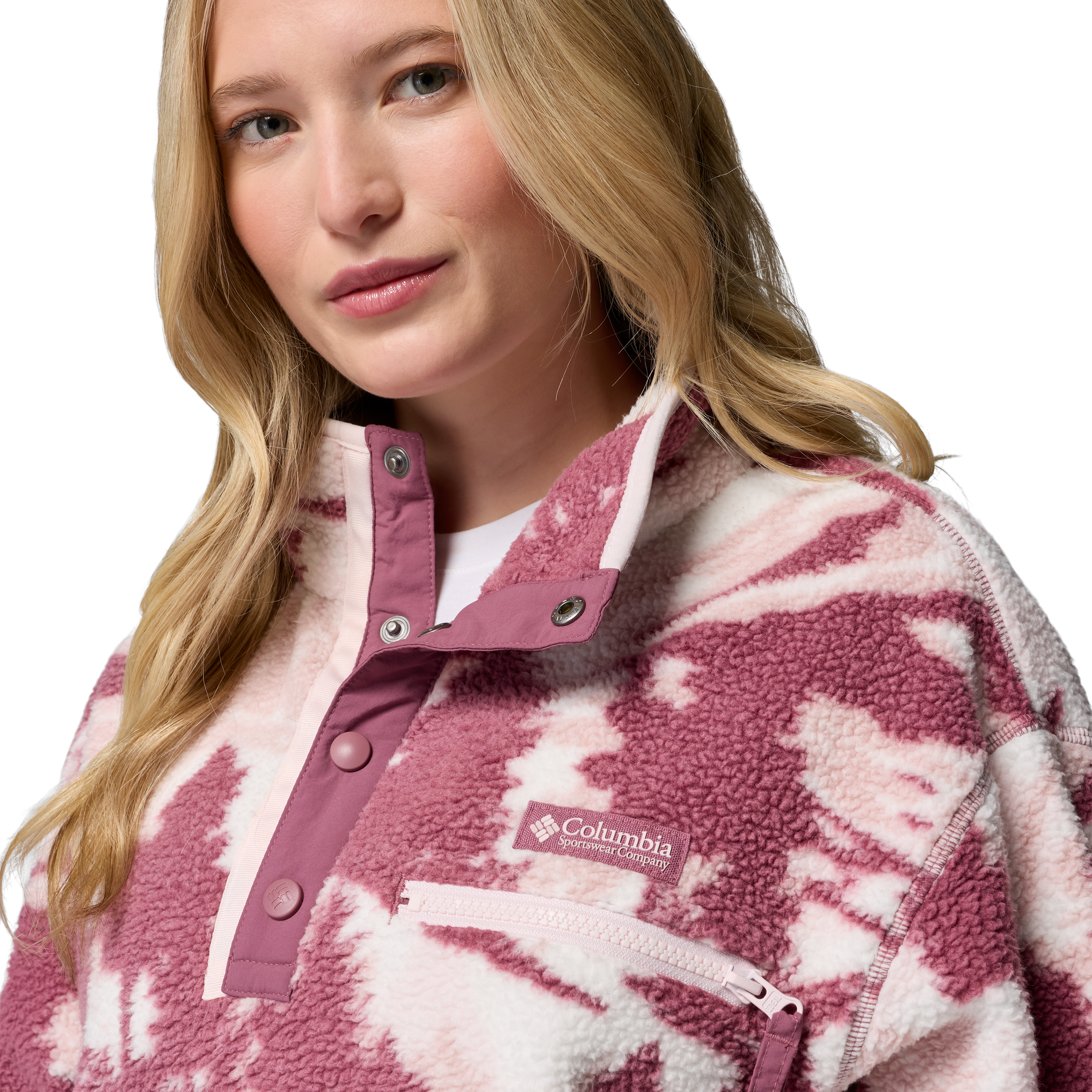 Women's Helvetia II Printed Crop 1/2 Snap Pullover alternate view