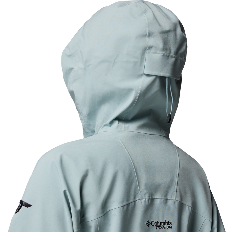 Women's Platinum Peak II 3L Shell, Columbia Women's Platinum Peak™ II 3L Shell Jacket back hood