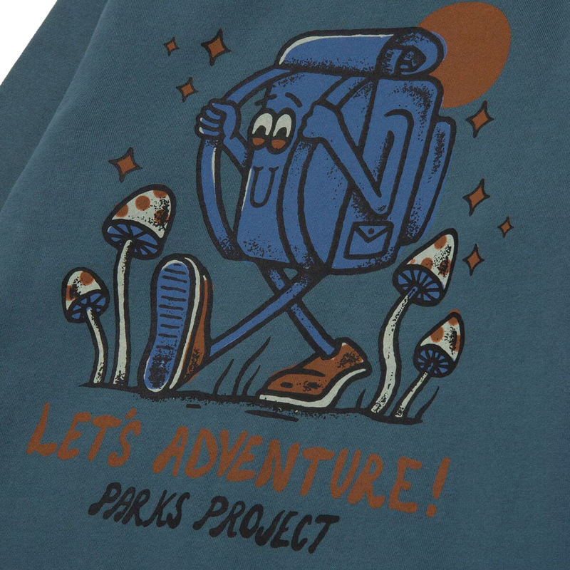 Youth Let's Adventure Full Zip Hoodie, Parks Project Youth Let's Adventure FZ Hoodie back detail