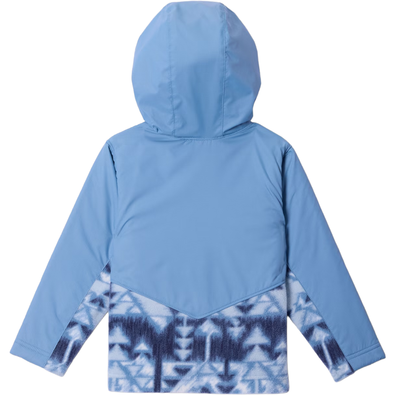 Youth Toddler Steens Mt II Overlay Hoody, Columbia Toddler Steens Mt™ II Overlay Hooded Fleece Jacket in 448 Rainy Day Sketchup back