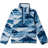 Columbia Youth Helvetia II Printed 1/2 Snap Pullover in 447 Rainy Day Summits Tonal