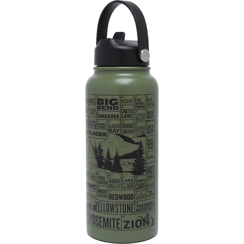 National Parks of the USA Checklist 32 oz Insulated Water Bottle, Parks Project National Parks of the USA Checklist 32 oz Insulated Water Bottle side