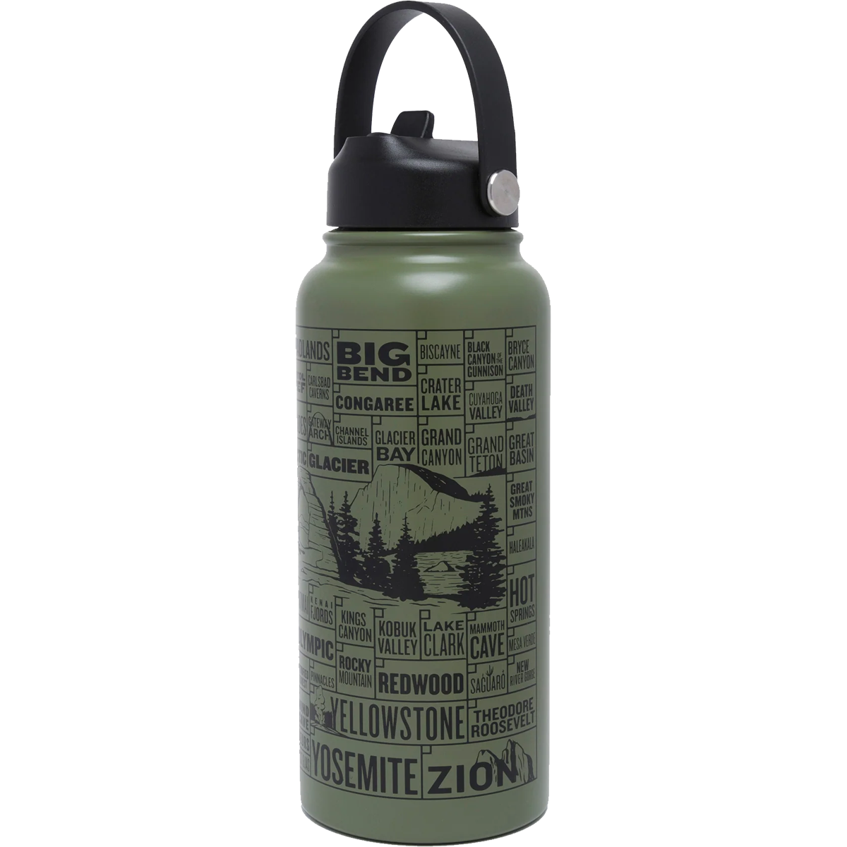 National Parks of the USA Checklist 32 oz Insulated Water Bottle alternate view