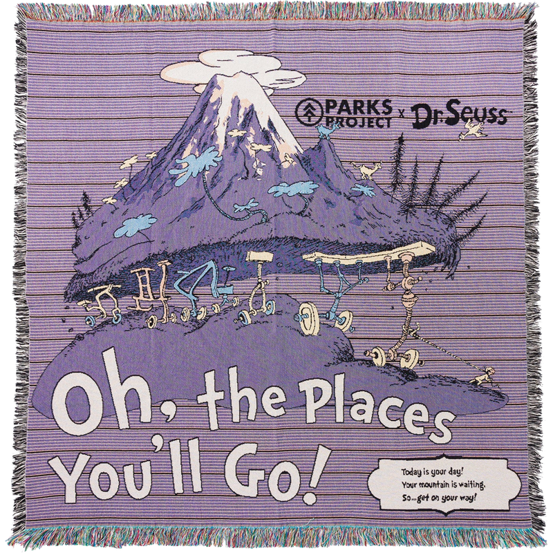 Dr. Seuss x Parks Project Striped Woven Blanket, Featured Image