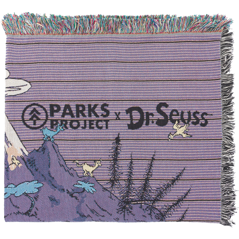 Dr. Seuss x Parks Project Striped Woven Blanket, Parks Project Dr. Seuss x Parks Project Striped Woven Blanket logo