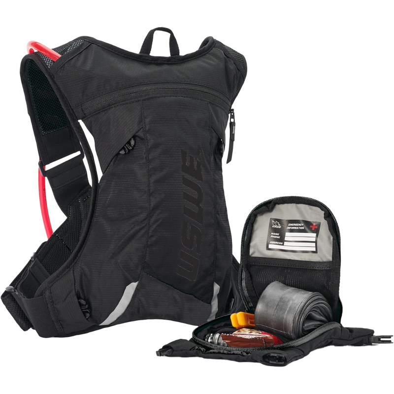 MTB Hydro 3L, USWE MTB Hydro 3L in Carbon Black with external multi-pocket