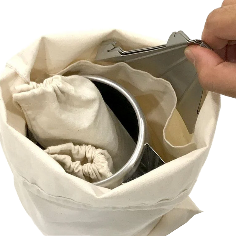 Field Barista Kettle, Snow Peak Field Barista Kettle storage bag side pocket