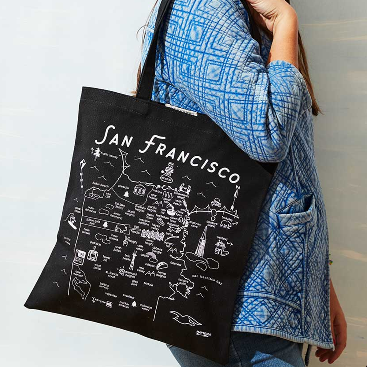 San Francisco Black Everyday Tote alternate view