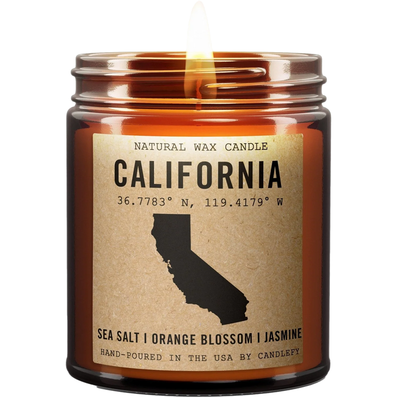 California Homestate Candle, Candlefy California Homestate Candle lit