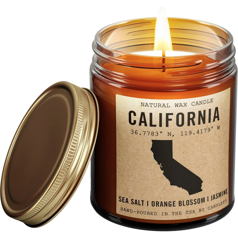 California Homestate Candle, Candlefy California Homestate Candle with lid