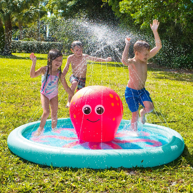 Octopus Splash Pad, Big Mouth Octopus Splash Pad with kids
