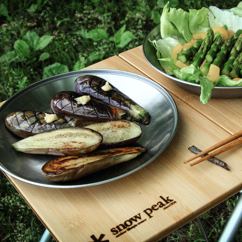 Tableware Set L Family, Snow Peak Tableware Set L Family at camp