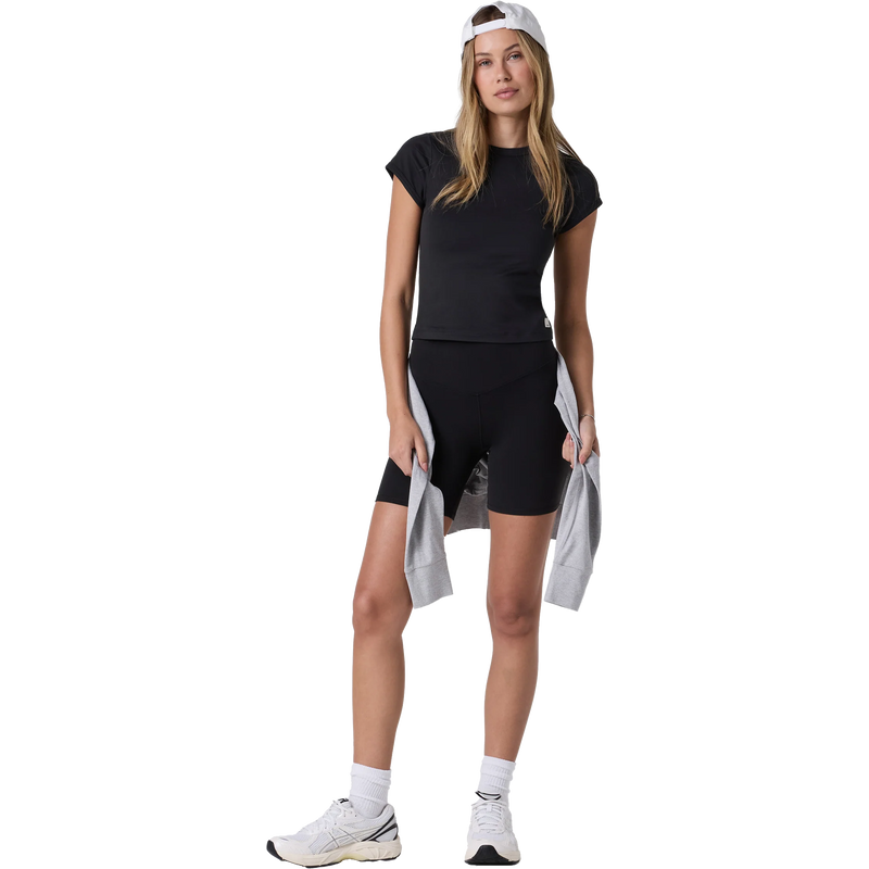 Women's Halo Short Sleeve Baby Tee, Vuori Women's Halo Short Sleeve Baby Tee Full View
