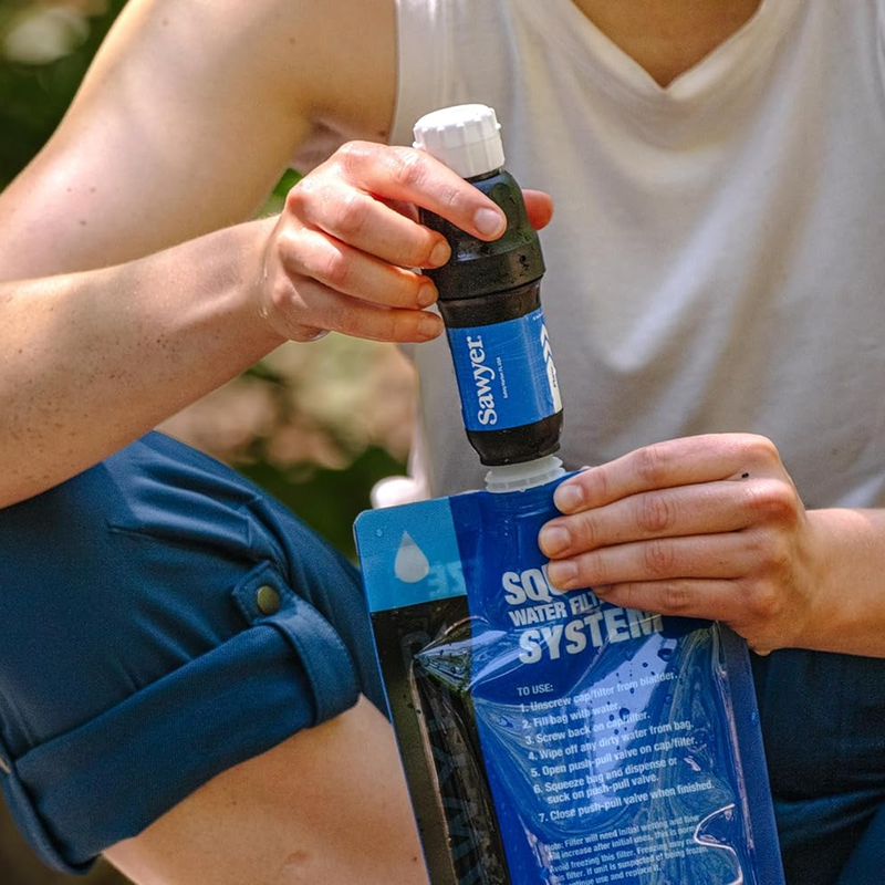Sawyer Squeeze Water Filter System, Sawyer Sawyer Squeeze Water Filter System with bag
