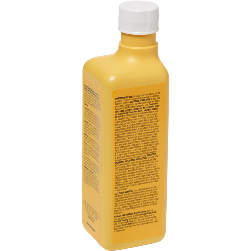 Insect Repellent Permethrin 12 oz, Sawyer Insect Repellent Permethrin 12 oz back of bottle