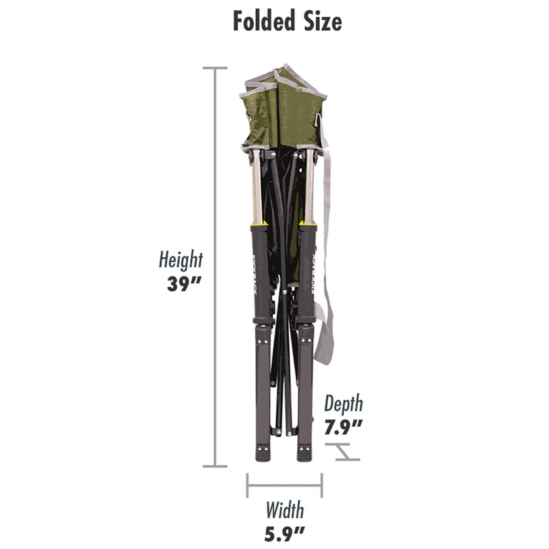 Kickback Rocker, GCI Outdoors Kickback Rocker folded size specs