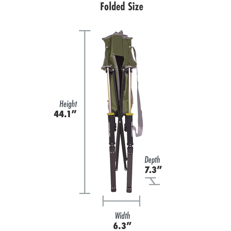 Comfort Pro Rocker, GCI Outdoors Comfort Pro Rocker folded size specs