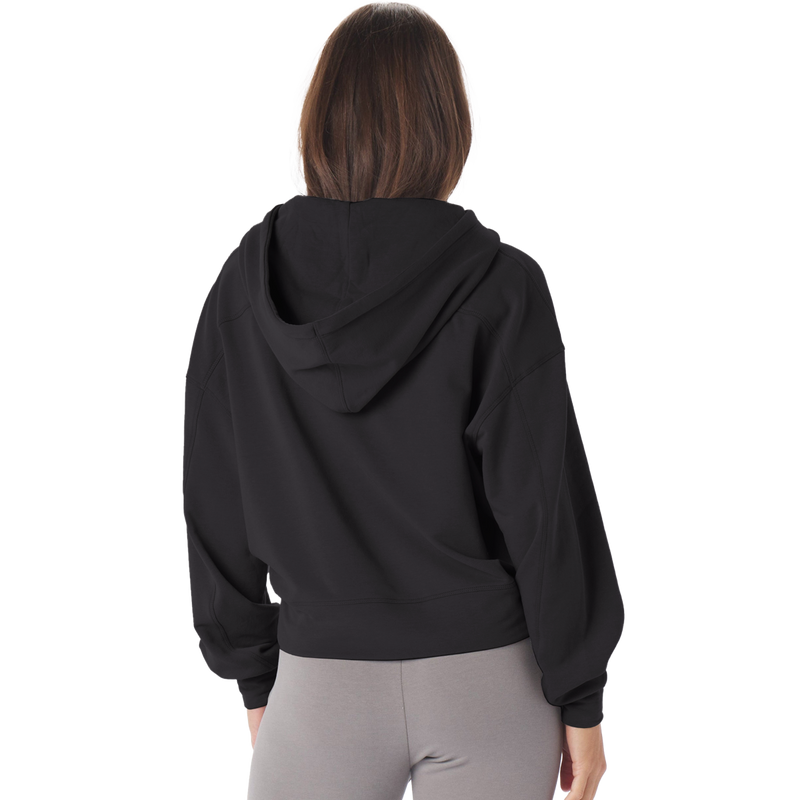 Women's Vintage Oversized Crop Hoodie, Glyder Women's Vintage Oversized Crop Hoodie back