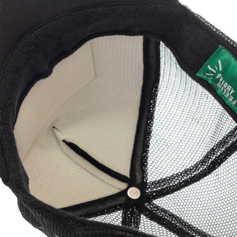Happy Face Trucker Hat, Friday Feelin Happy Face Trucker Hat inside