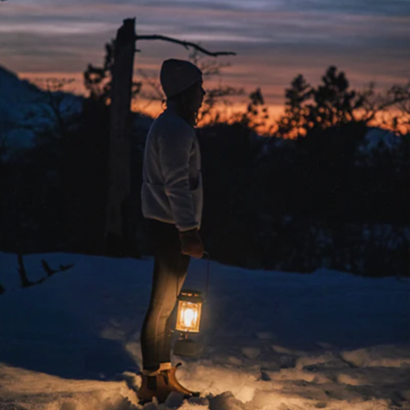 Gigapower BF Lantern, Snow Peak Gigapower BF Lantern in hand