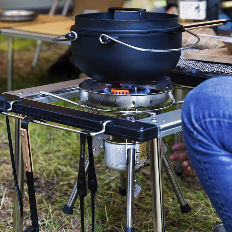 Gigapower LI Stove, Snow Peak Gigapower LI Stove at camp