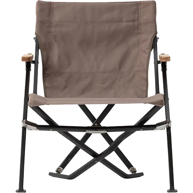 Luxury Low Beach Chair Grey, Snow Peak Luxury Low Beach Chair Front