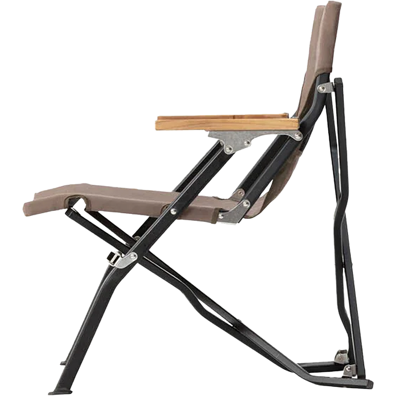 Luxury Low Beach Chair Grey, Snow Peak Luxury Low Beach Chair Side