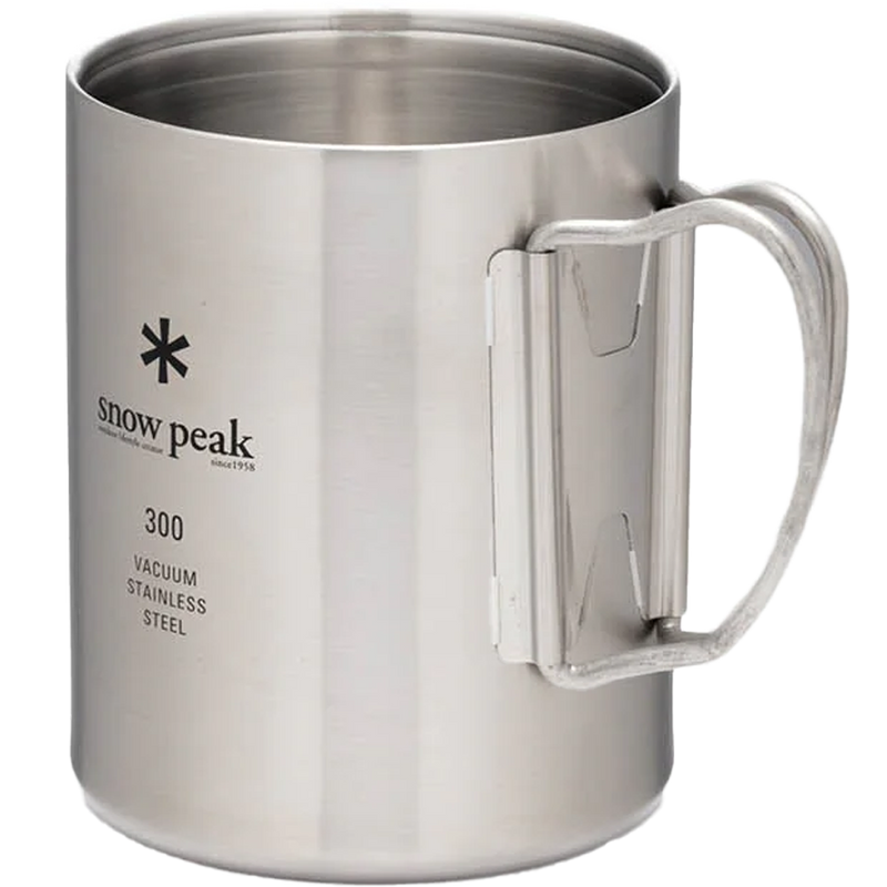 Stainless Vacuum-Insulated Mug 300, Snow Peak Stainless Vacuum-Insulated Mug 300 handles out