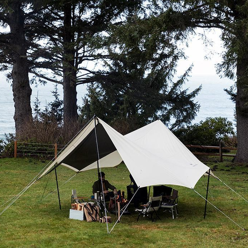Takibi Tarp Octa, Snow Peak Takibi Tarp Octa at camp