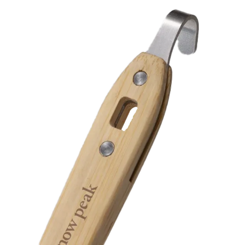 Bamboo Spatula, Snow Peak Bamboo Spatula handle