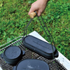 Snow Peak Micro Cast Iron Lifter in hand