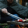 Snow Peak Barbeque Tongs at camp