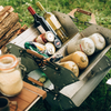 Snow Peak Stacking Shelf Container 25 at camp