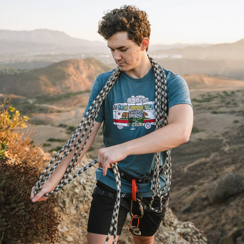 Men's California Road Trip Tee, Wild Tribute Men's California Road Trip Tee on model
