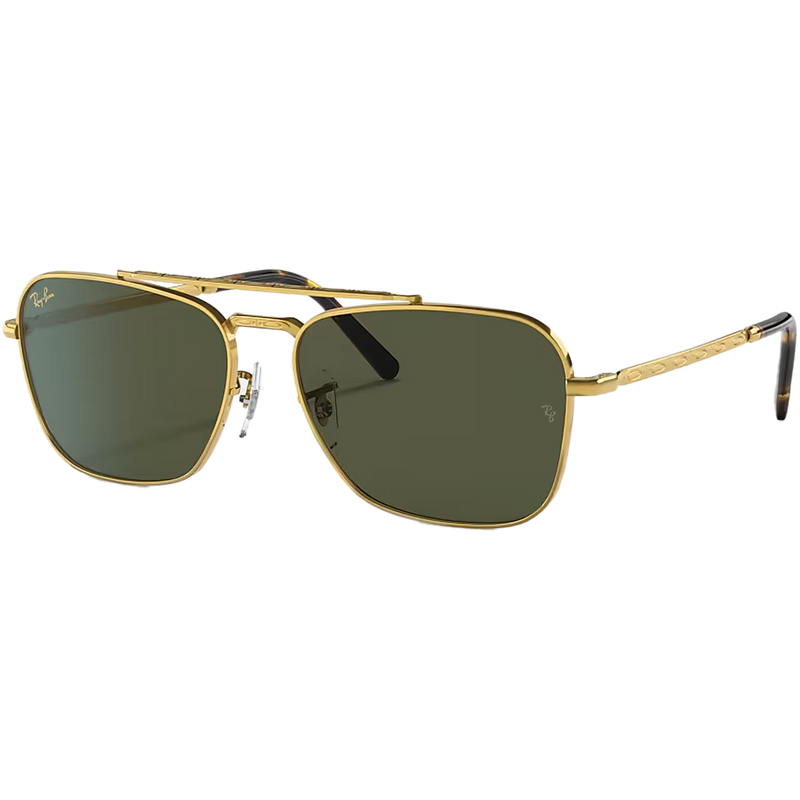 New Caravan, Ray Ban New Caravan in Gold/Green front left
