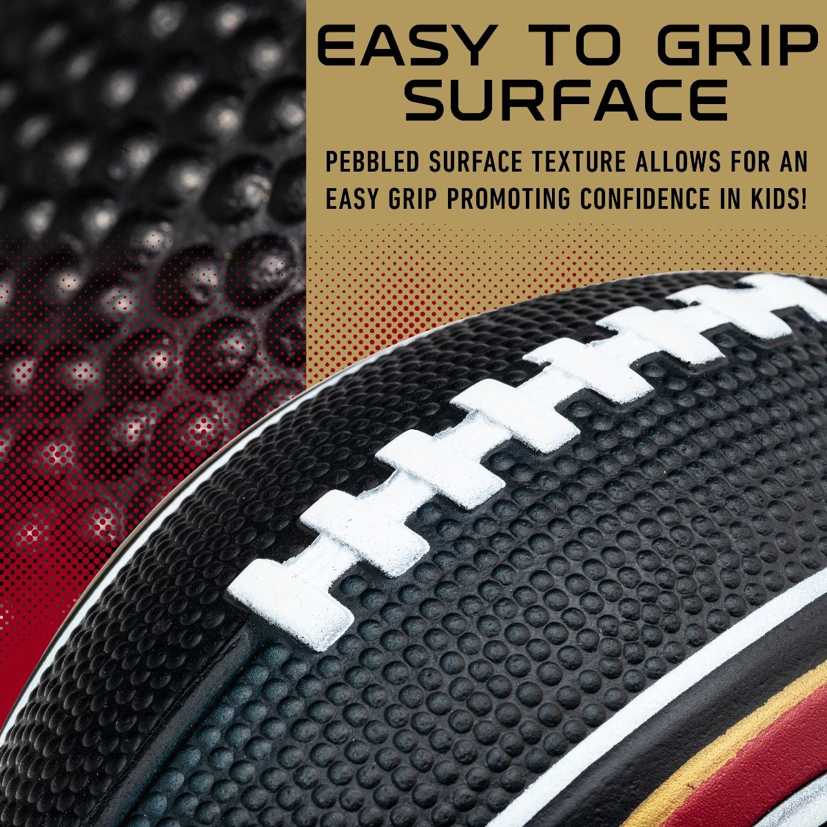 NFL Air Tech Mini Football 49ERs alternate view