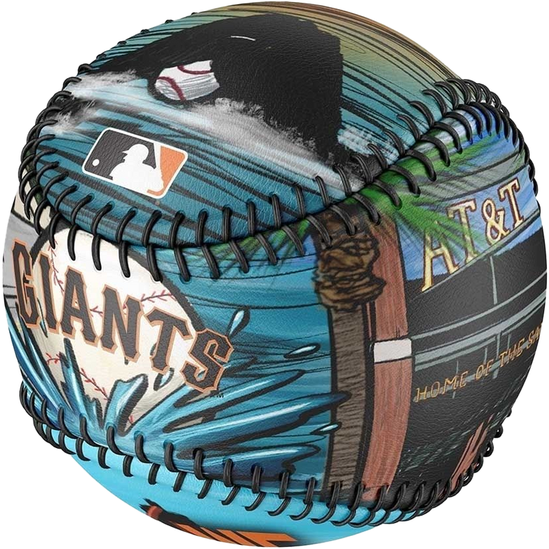 MLB Club Culture Soft Strike Baseball - Giants, MLB Club Culture Soft Strike Ball Giants 3/4 view