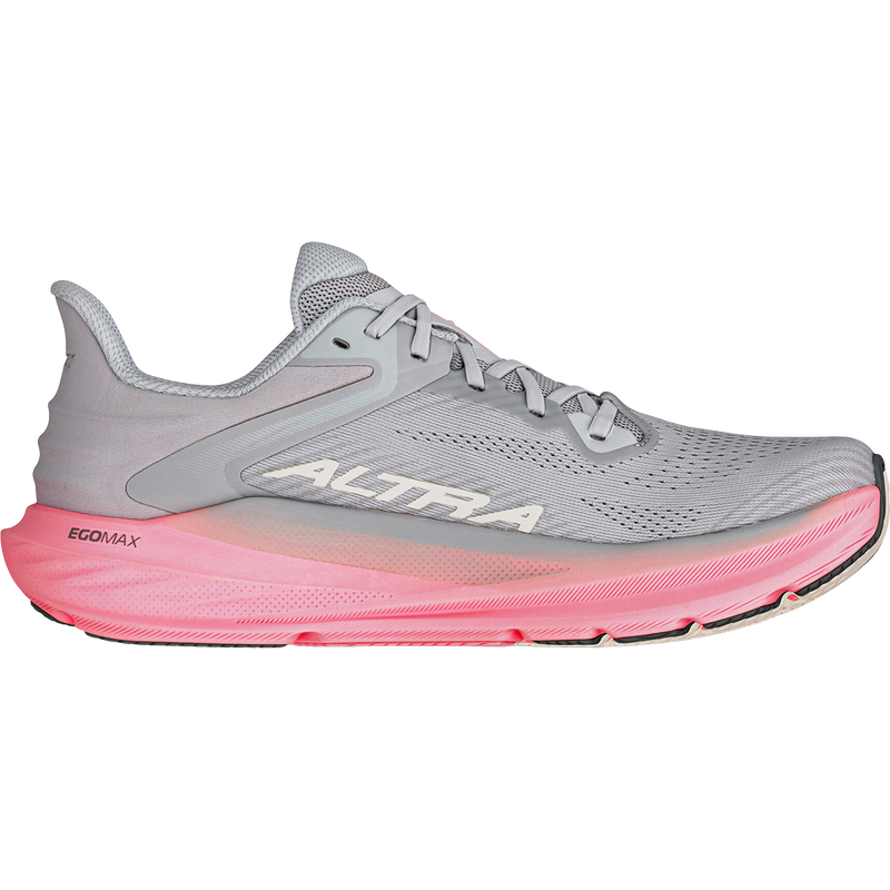 Women's Torin 8, Altra Women's Torin 8 in 262-Gray/Pink left inside profile