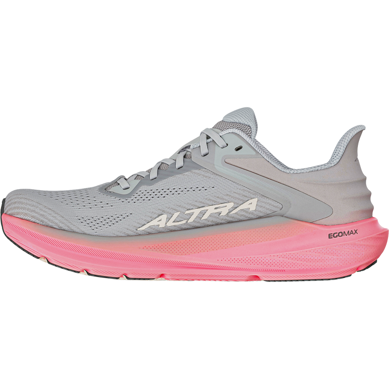 Women's Torin 8, Altra Women's Torin 8 in 262-Gray/Pink left inside profile