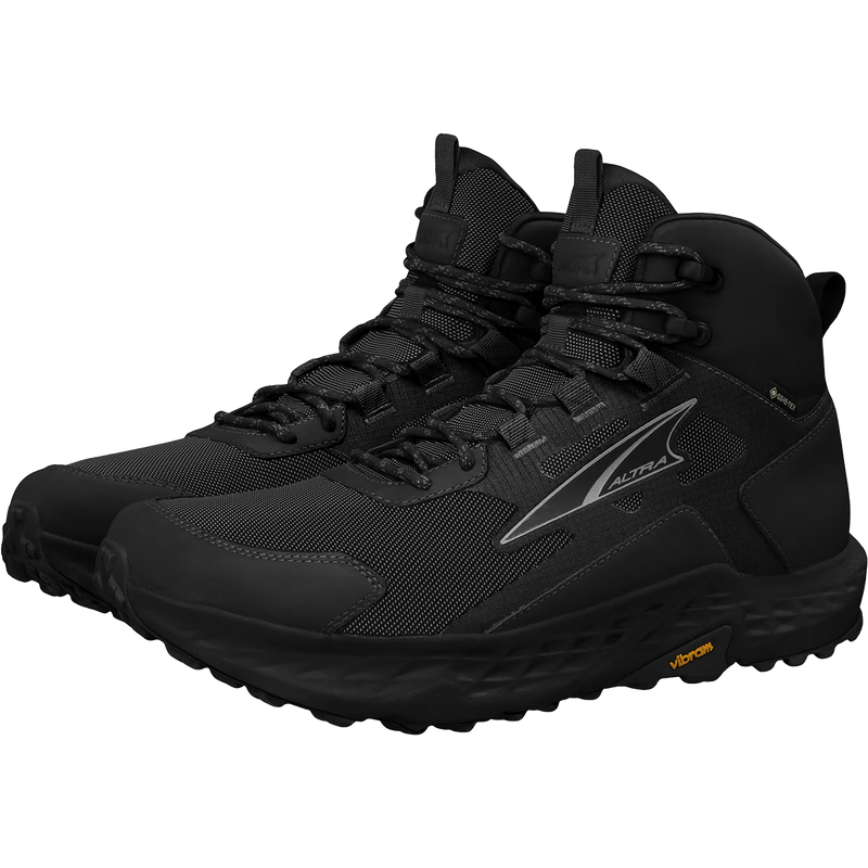 Men's Timp 5 Hiker GTX, Altra Men's Timp 5 Hiker GTX in Black pair