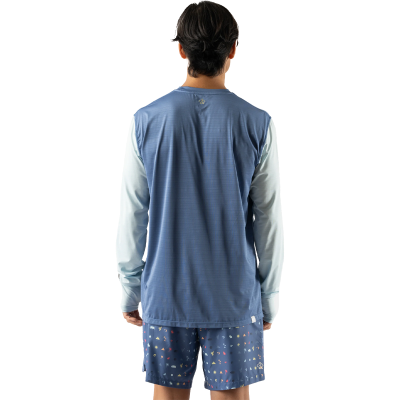 Men's UPF Tee Long Sleeve, Rabbit Men's UPF Tee Long Sleeve Back