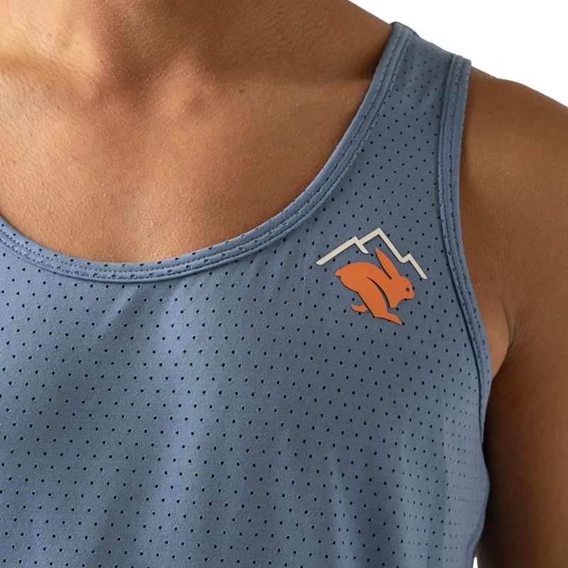 Men's EZ Tank Perf Trail, Rabbit Men's EZ Tank Perf Trail Front Logo