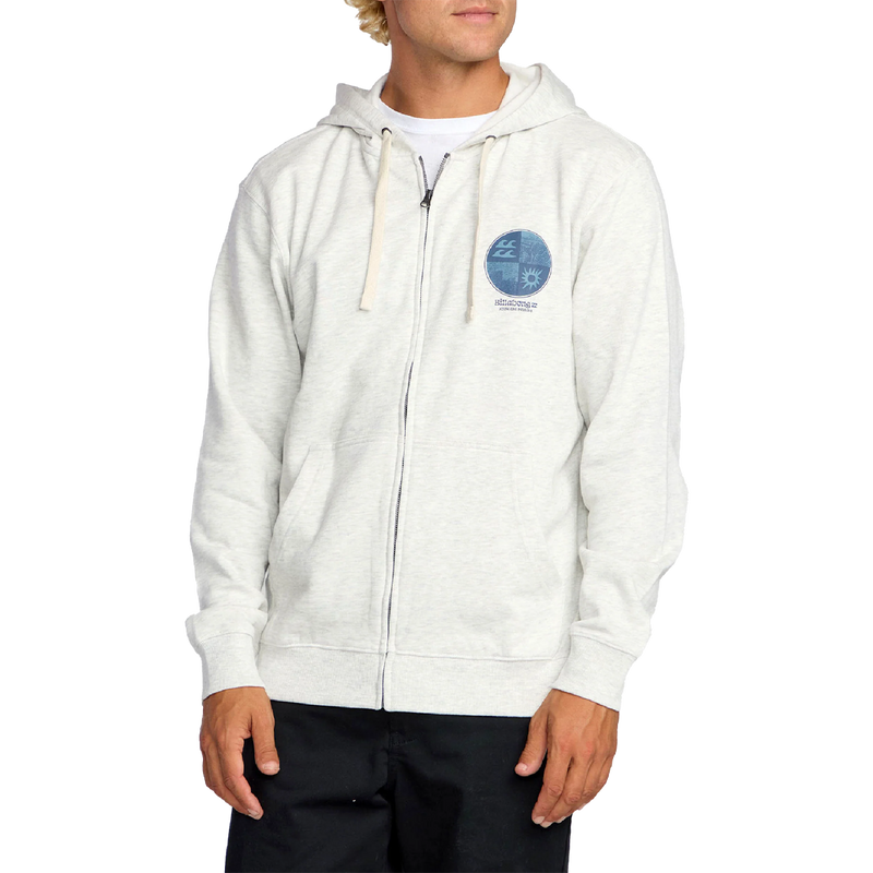 Billabong Twin Fins Zip front on model