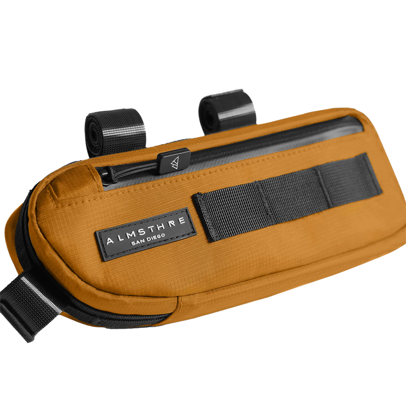 Compact Frame Bag, Almsthre Compact Frame Bag in California Gold branding