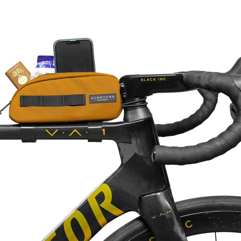 Top Tube Bag, Almsthre Top Tube Bag in California Gold loaded
