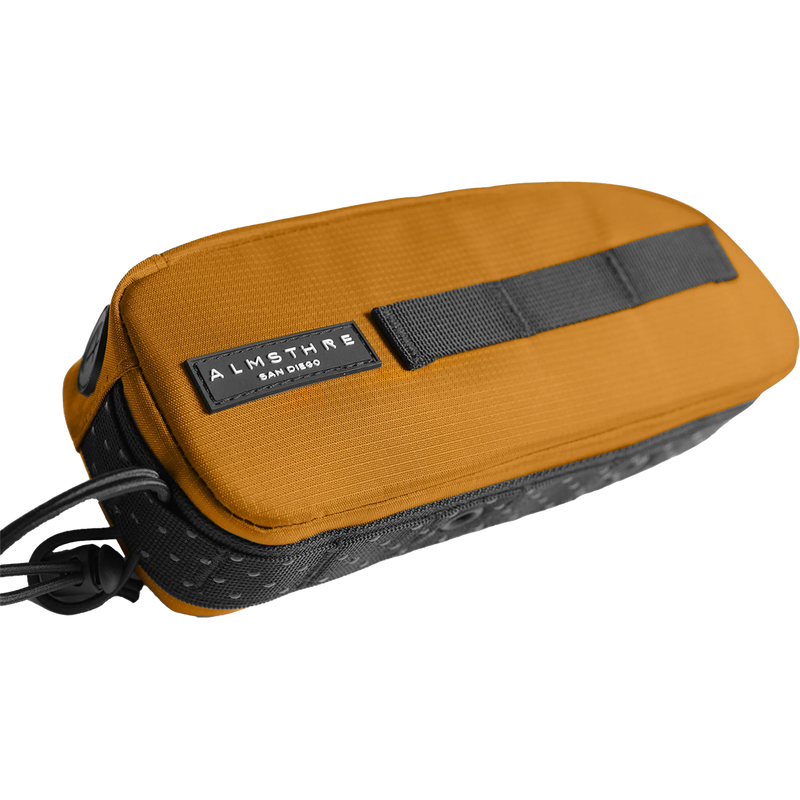 Top Tube Bag, Almsthre Top Tube Bag in California Gold side profile