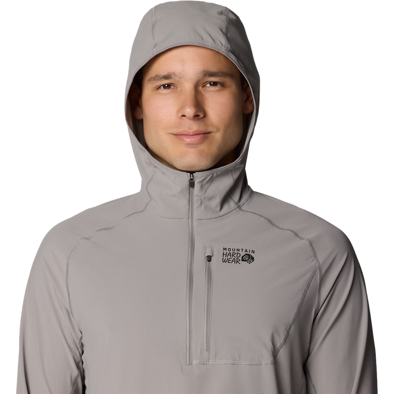 Men's Sunshield Hoody, Mountain Hardwear Sunshield Hoody in 038-Approaching Storm front with hood