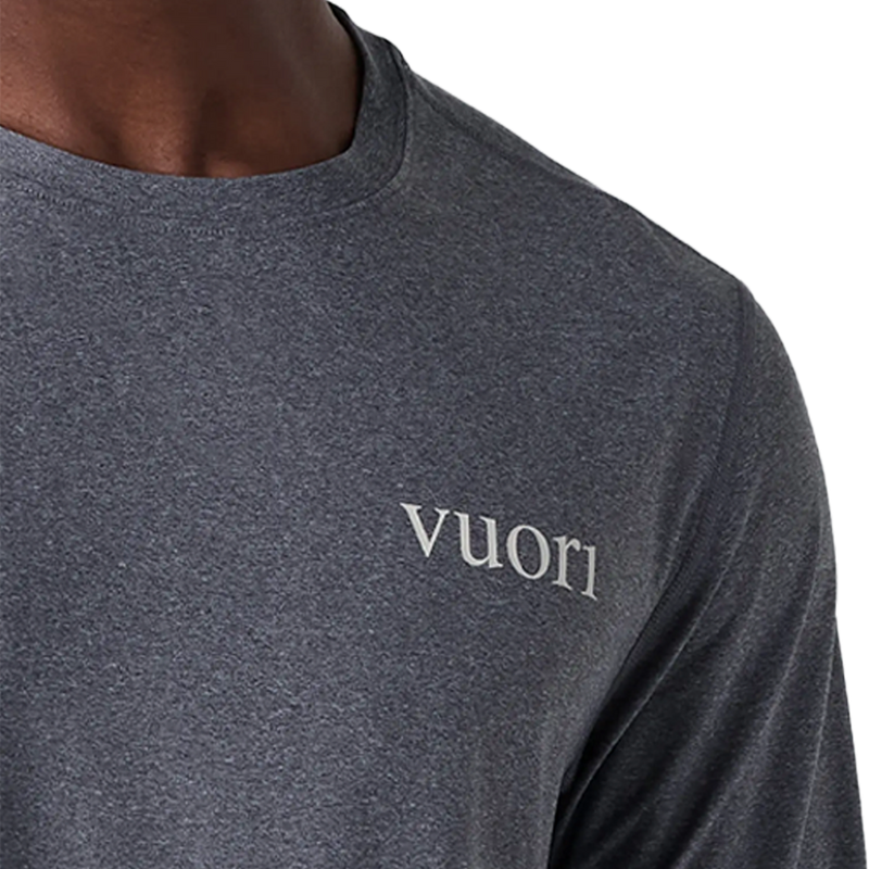 Men's Uluwatu UPF Long Sleeve, Vuori Men's Uluwatu UPF Long Sleeve Front Logo