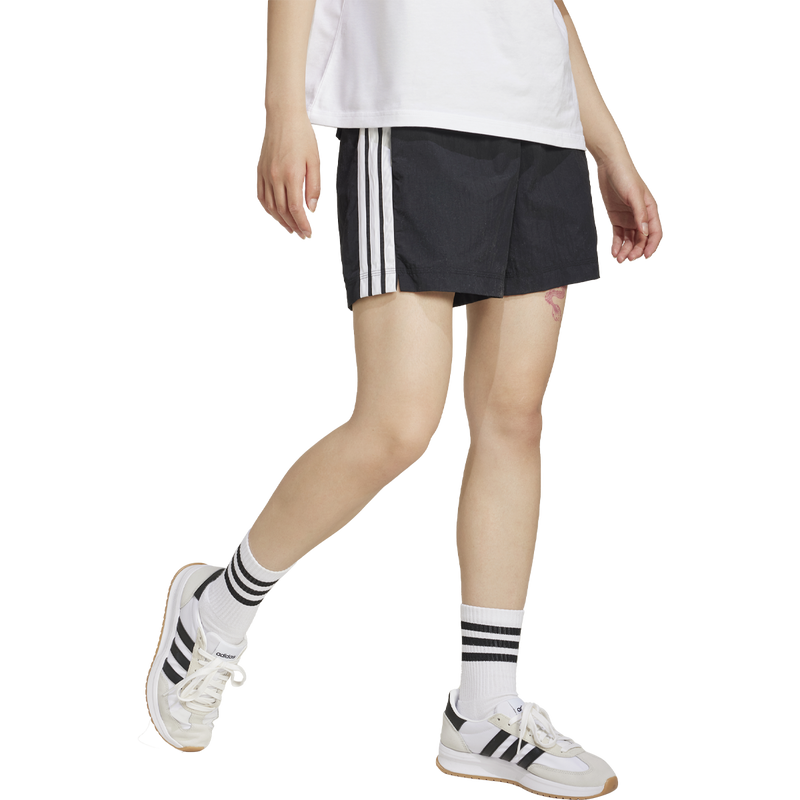 Women's 3S Woven Short, Adidas Womens 3S Woven Short stripes