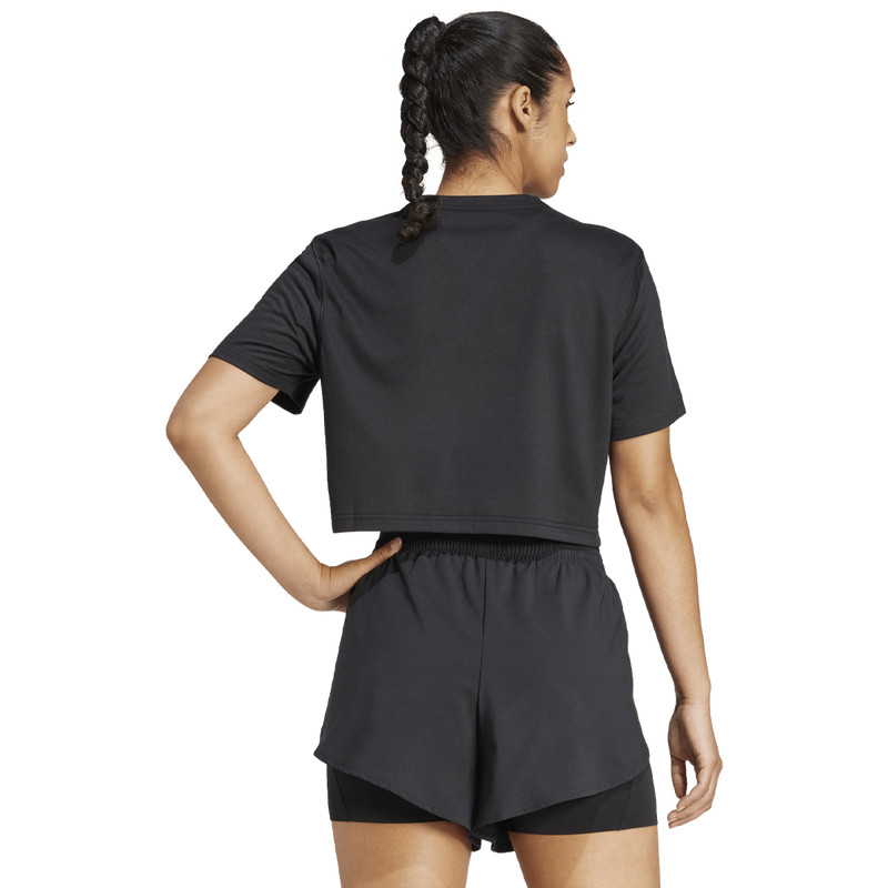 Women's Train Essentials Boxy Workout Tee, Adidas Women's Train Essentials Boxy Workout Tee Back